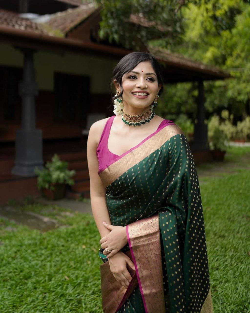 Charulatha Lichi Silk Saree